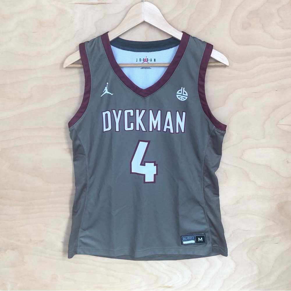 Jordan Dyckman Olive Green Jersey V Neck Mesh Sides Sport Unisex Sz M.